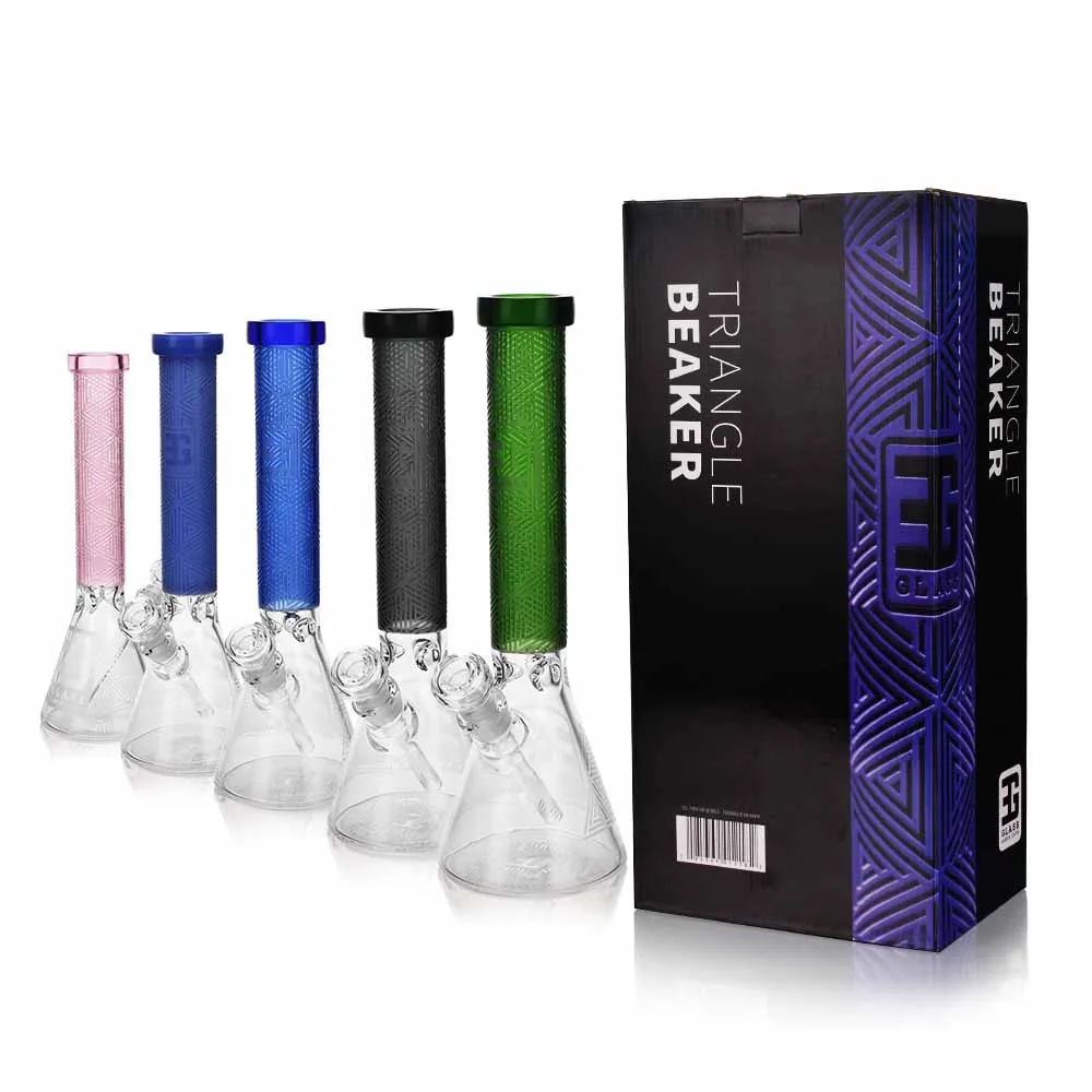 EG-04 Triangle Beaker Bong all colors with gift box