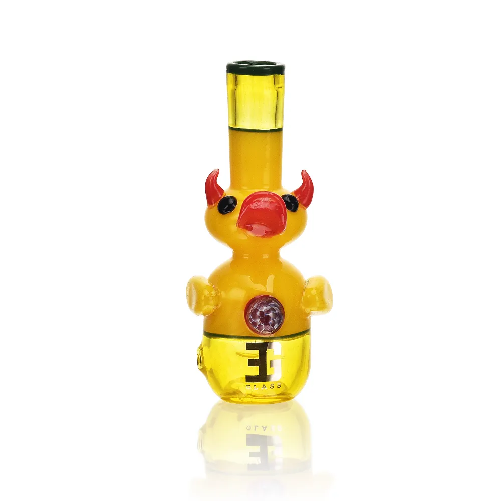 EG Fancy Yellow Duck Hand Pipe - Image 5