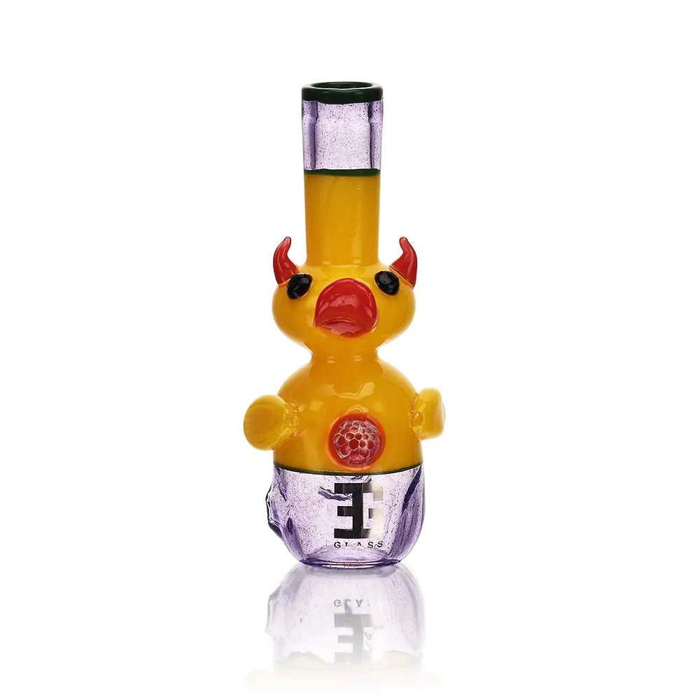 EG Fancy Yellow Duck Hand Pipe - Image 7
