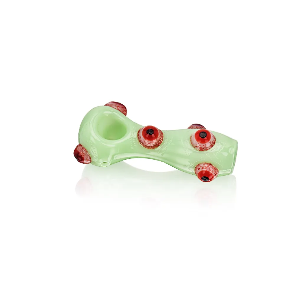 EG Red Eyeballs Solid Weed Pipe - Image 2